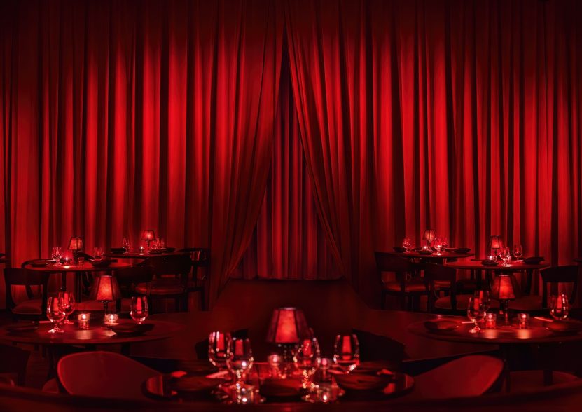 The Times Square EDITION Hotel - New York, NY, USA - Paradise Club Red Tables