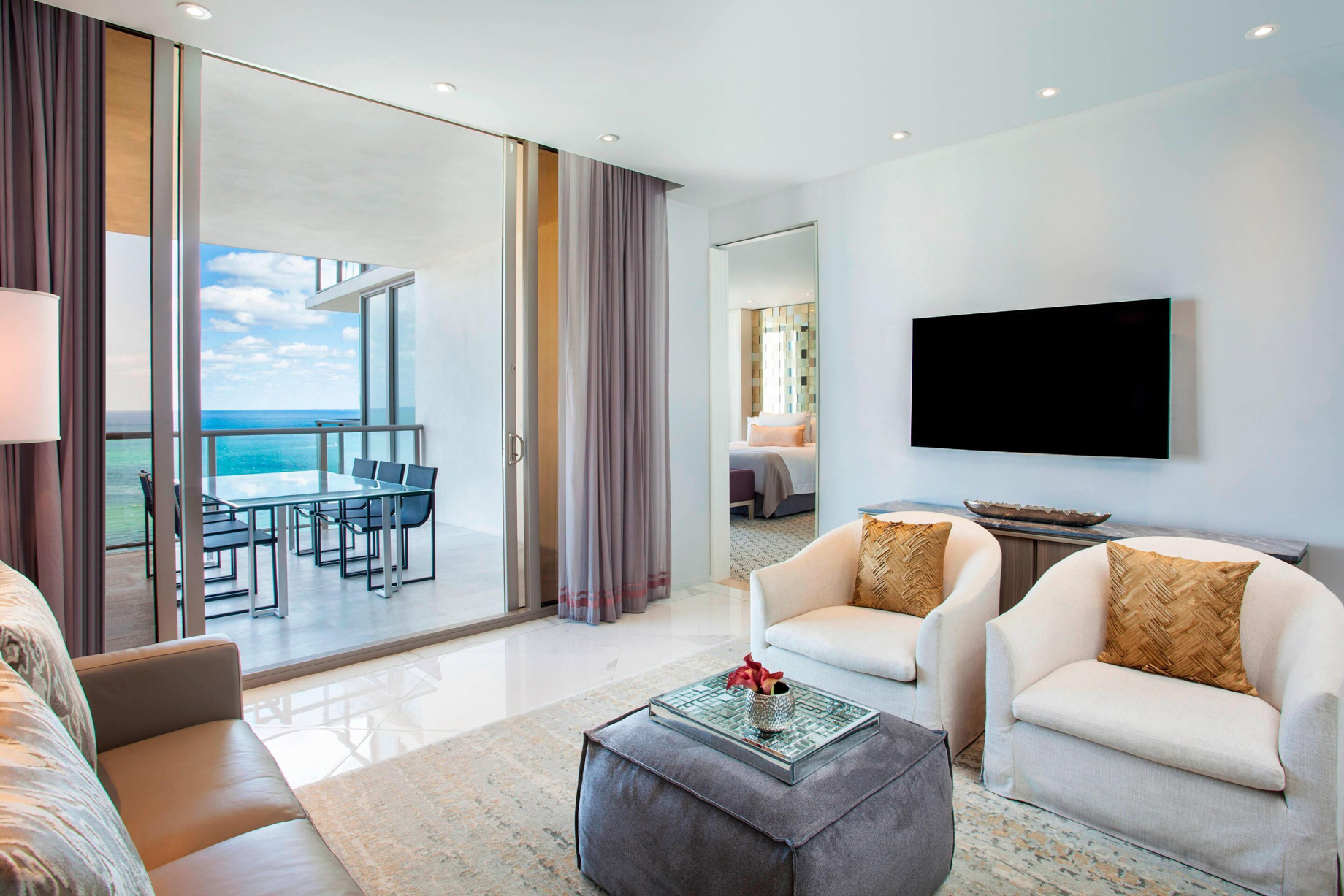 The St. Regis Bal Harbour Resort – Miami Beach, FL, USA – Sky Palace Suite Master Bedroom