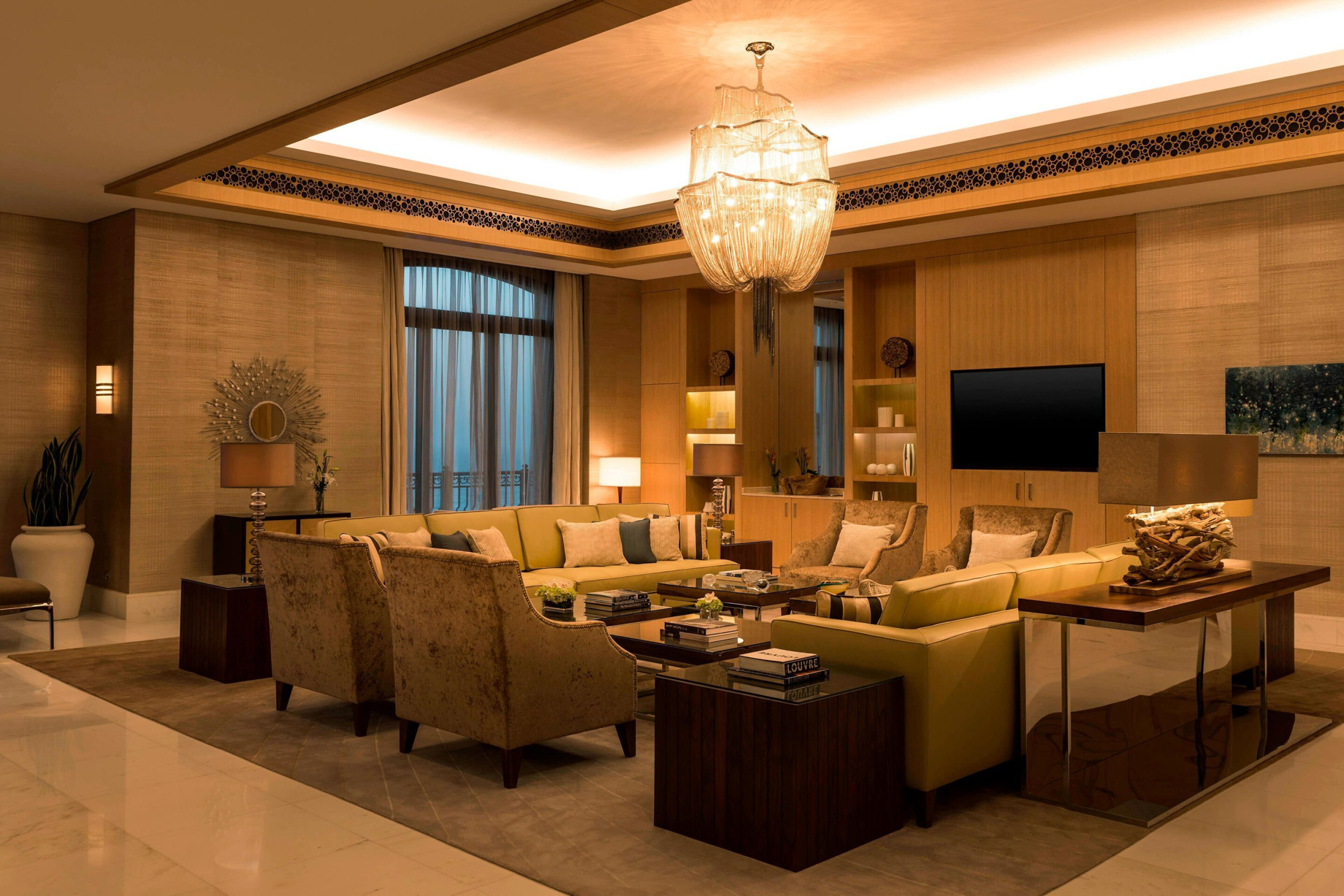 The St. Regis Saadiyat Island Resort – Abu Dhabi, UAE – Royal Suite Living Room Seating