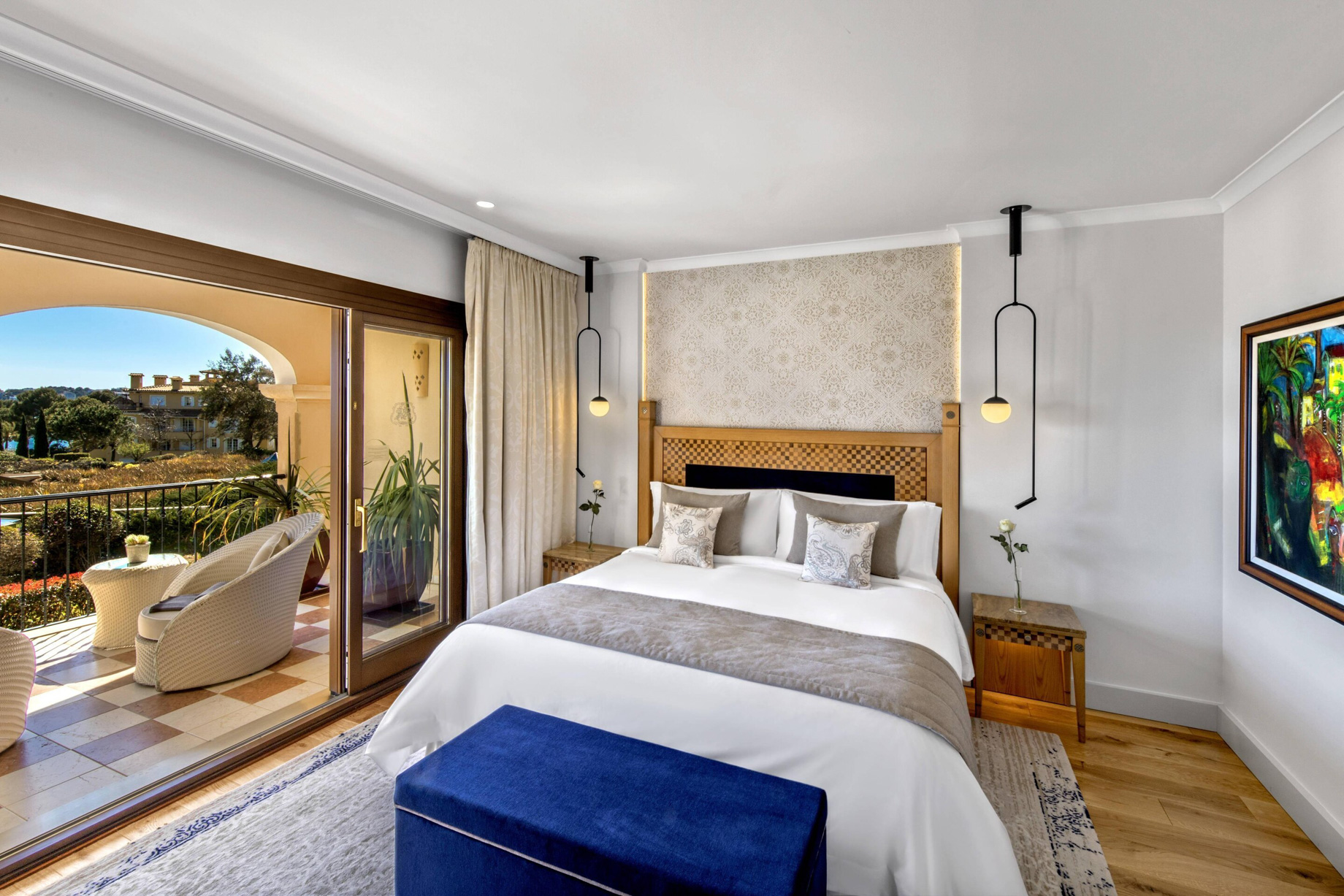 The St. Regis Mardavall Mallorca Resort – Palma de Mallorca, Spain – Ocean Two Suite Bedroom Decor