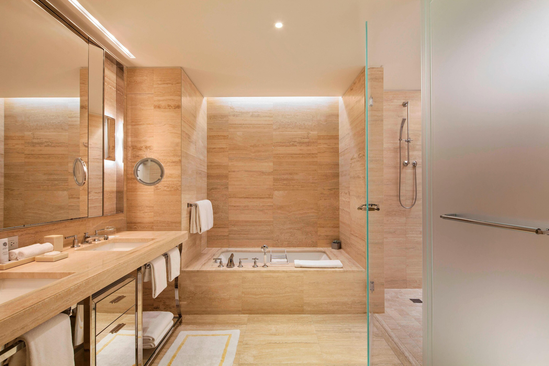 The St. Regis Bal Harbour Resort – Miami Beach, FL, USA – Oceanfront Astor Luxe Guest Room Bathroom