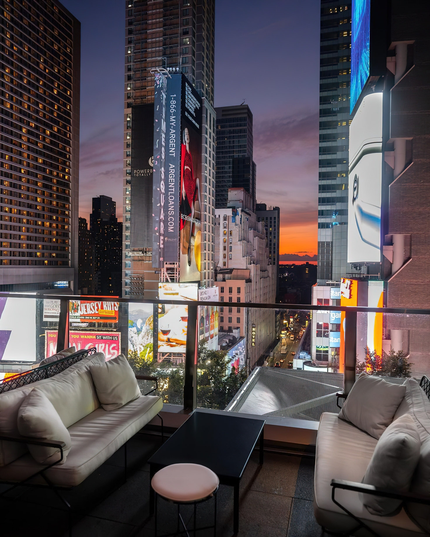 The Times Square EDITION Hotel – New York, NY, USA – Times Square Terrace View