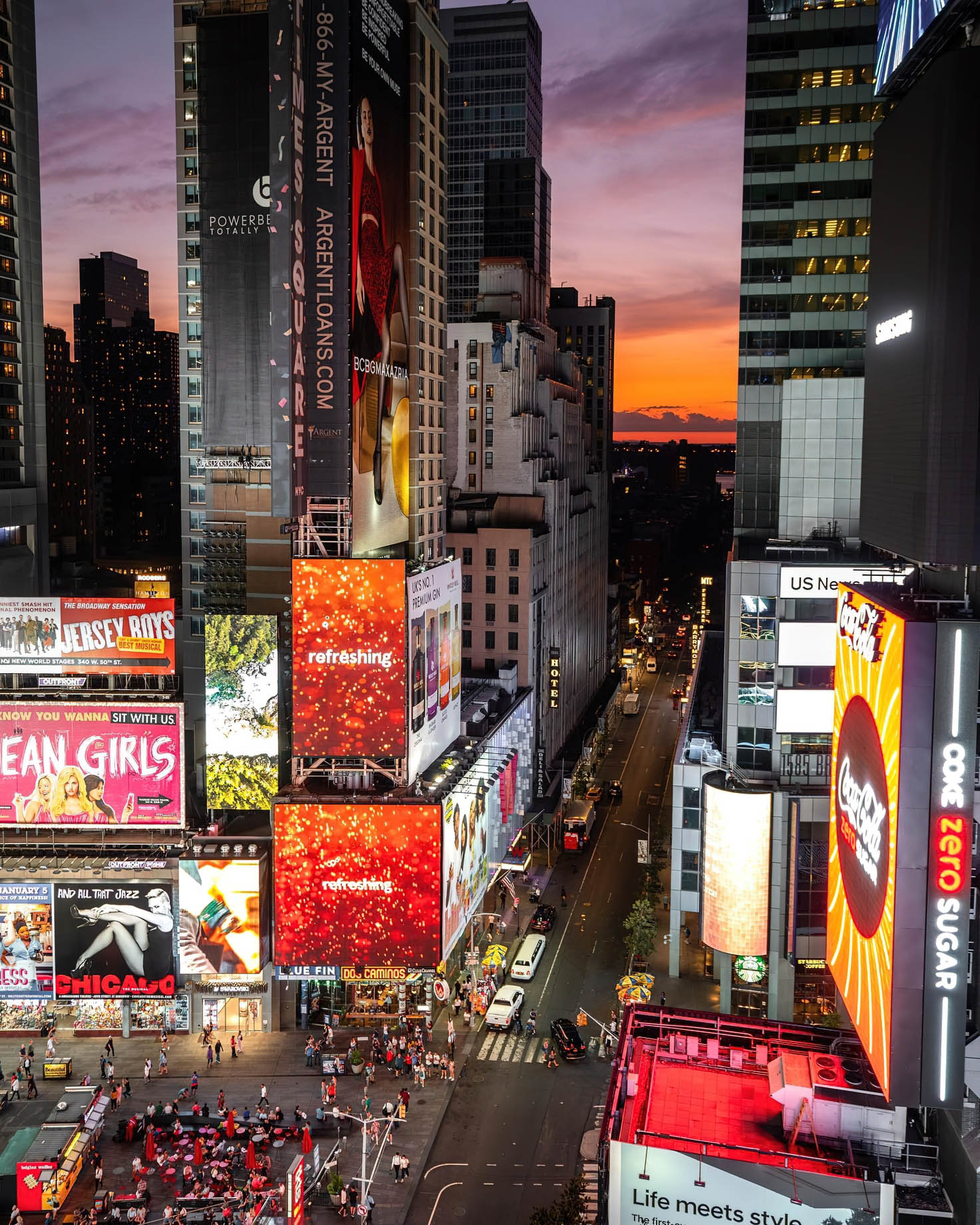The Times Square EDITION Hotel – New York, NY, USA – Times Square Sunset