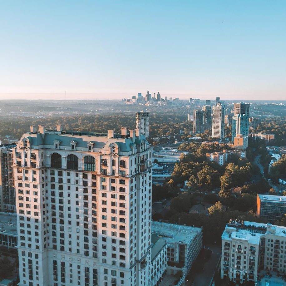 The St. Regis Atlanta Hotel - Atlanta, GA, USA - Hotel Aerial City View