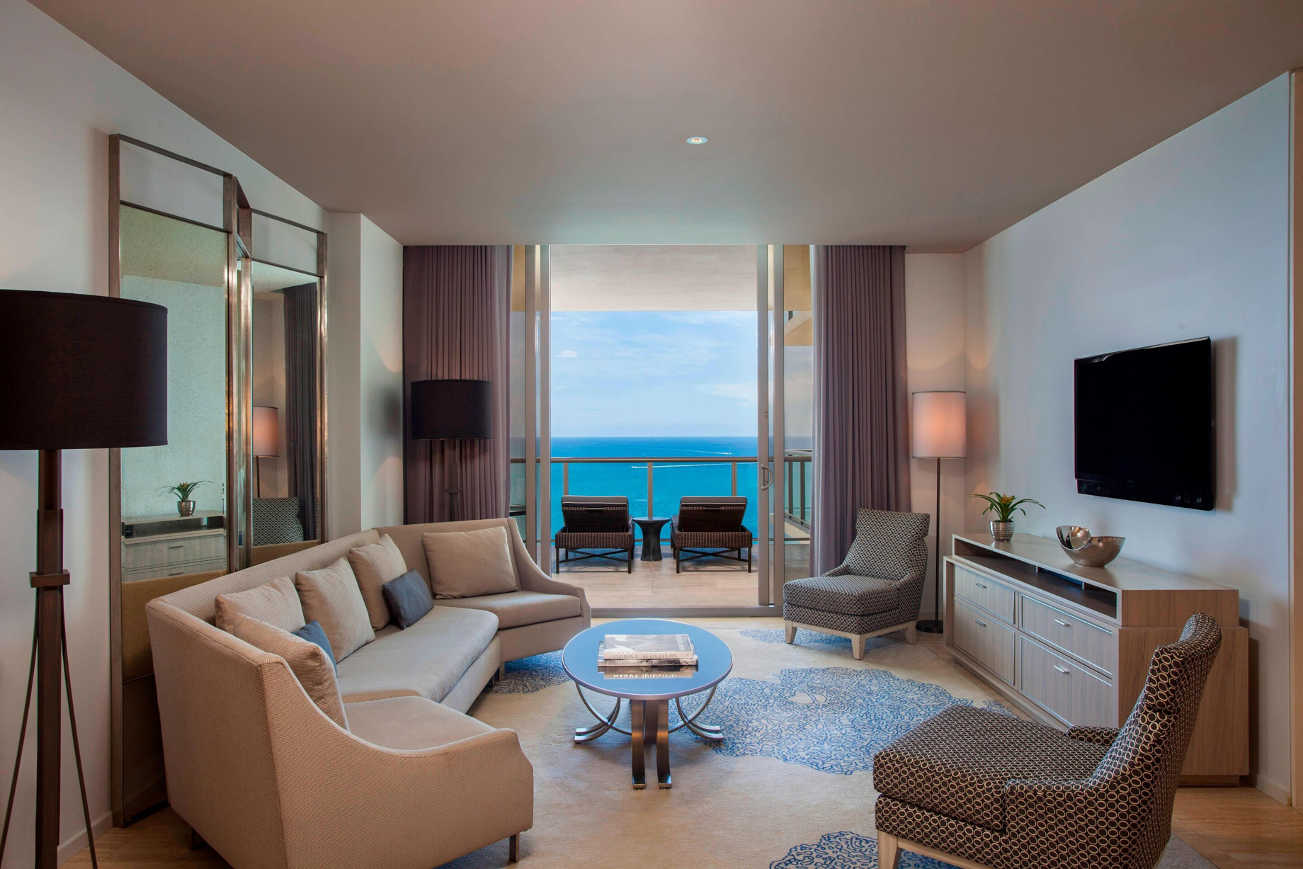 The St. Regis Bal Harbour Resort – Miami Beach, FL, USA – Royal Oceanfront Suite Living Room