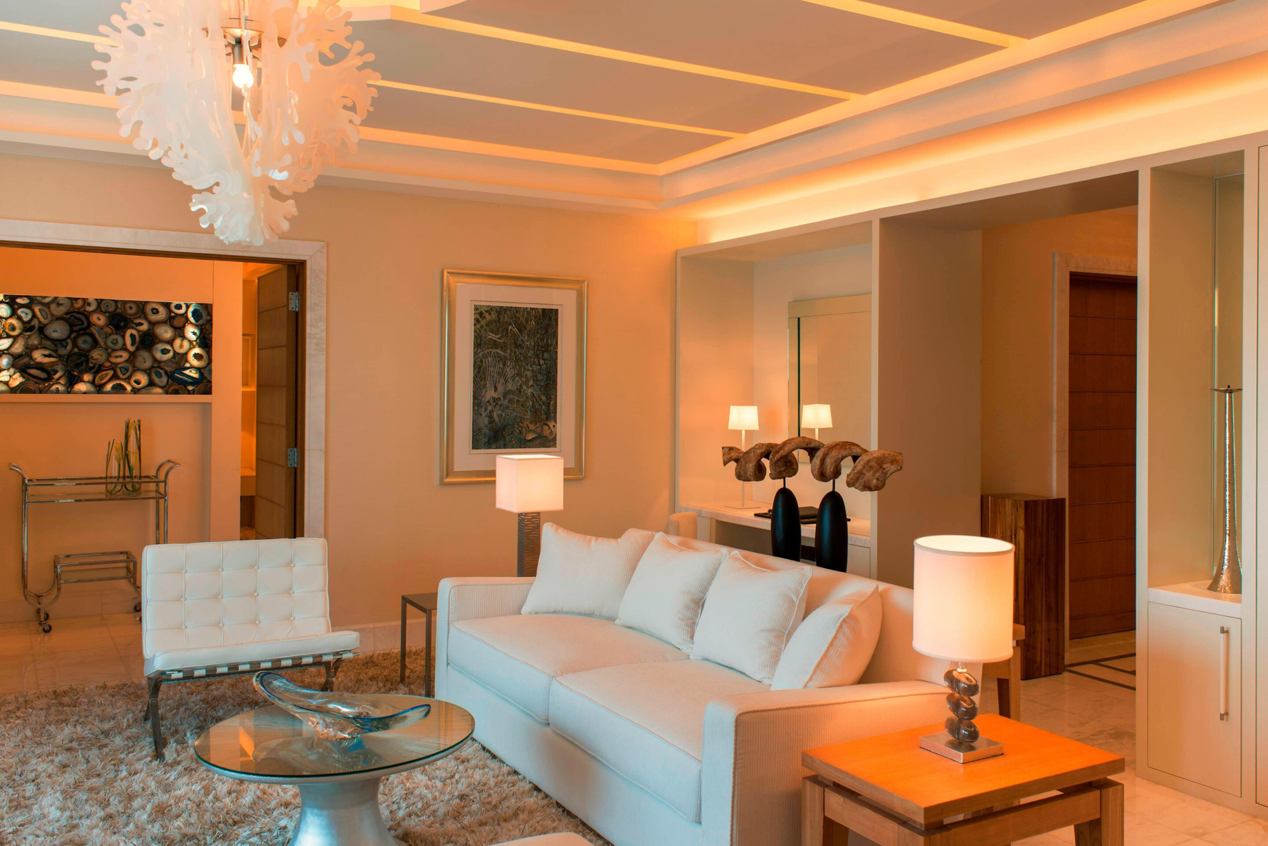 The St. Regis Saadiyat Island Resort – Abu Dhabi, UAE – Contemporary Spa Suite Living Room