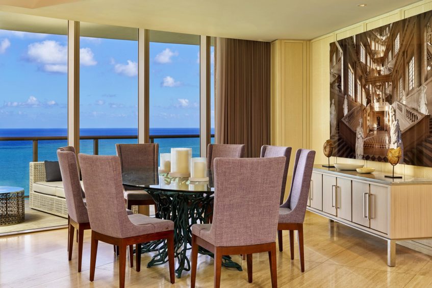The St. Regis Bal Harbour Resort - Miami Beach, FL, USA - Presidential Suite Dining Room