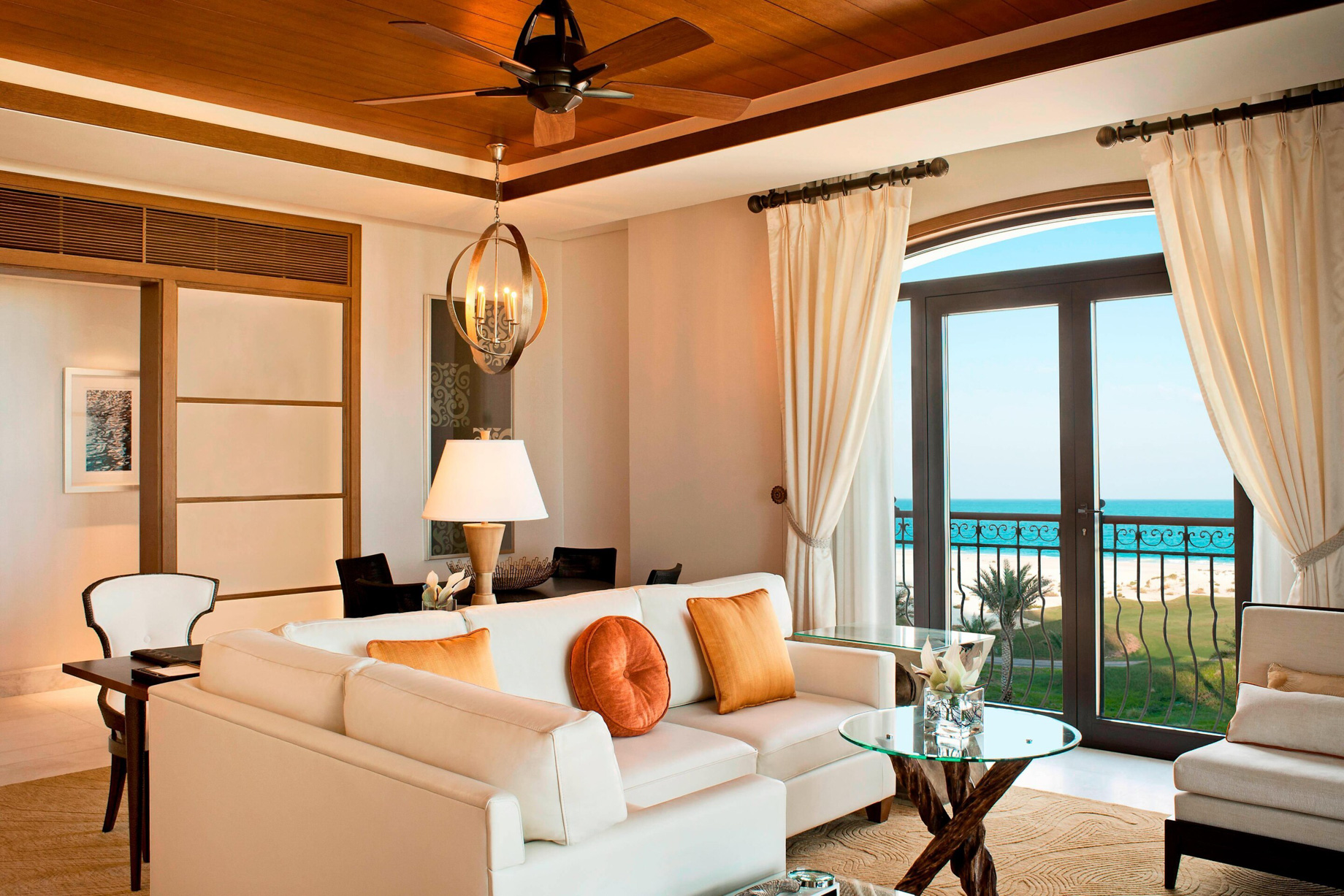 The St. Regis Saadiyat Island Resort – Abu Dhabi, UAE – Ocean Suite Living Room View