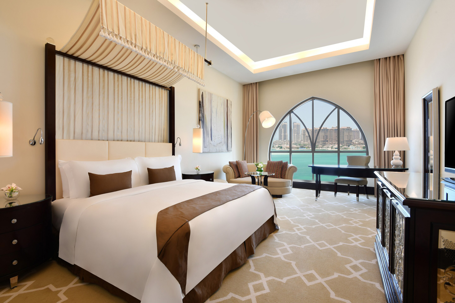 The St. Regis Doha Hotel – Doha, Qatar – Grand Deluxe Guest Room Interior Decor