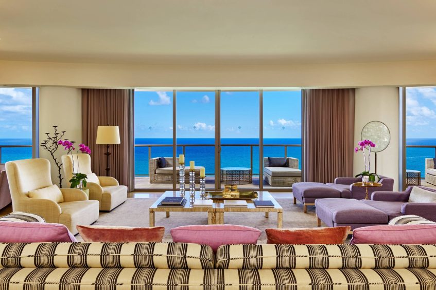 The St. Regis Bal Harbour Resort - Miami Beach, FL, USA - Presidential Suite Living Room
