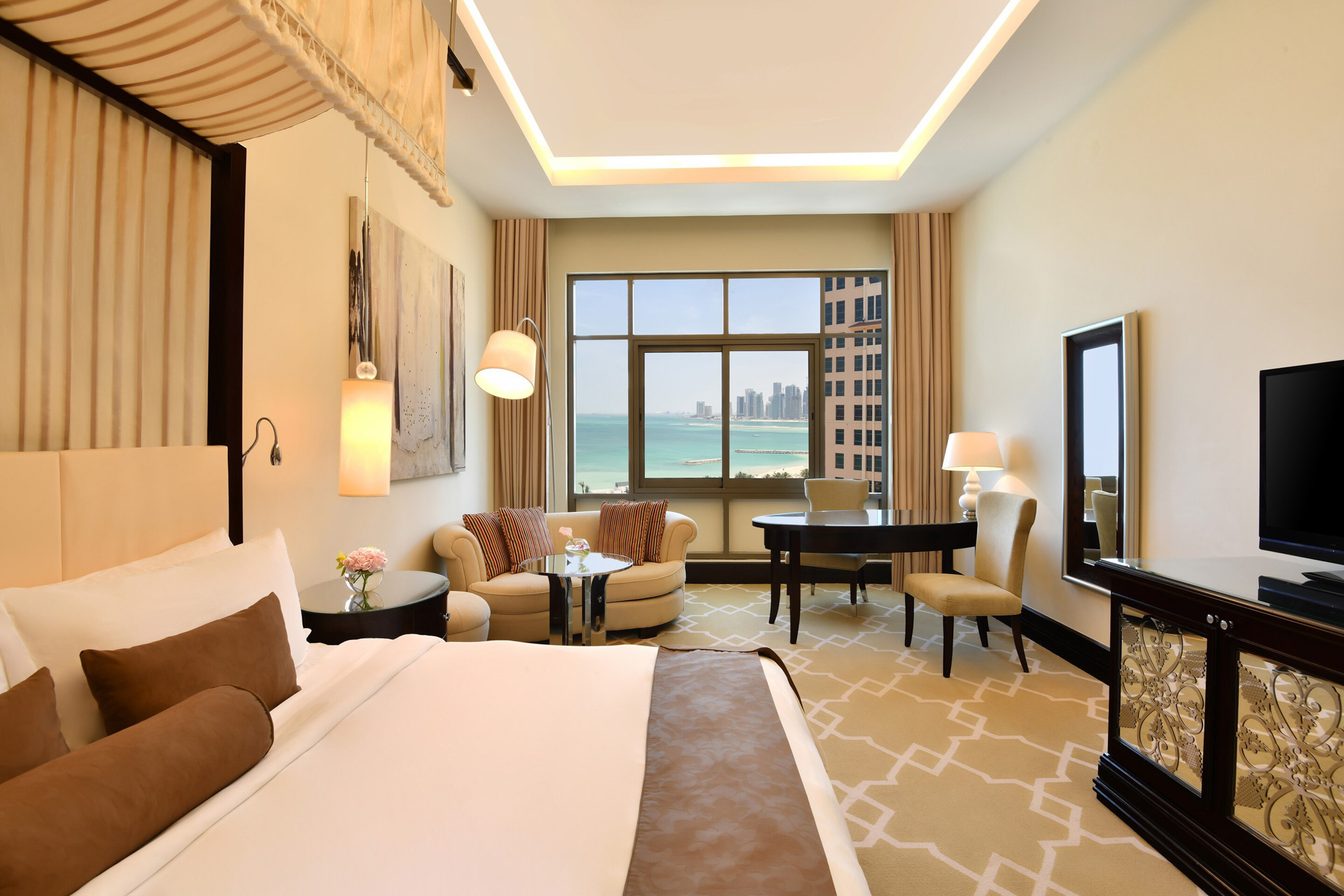 The St. Regis Doha Hotel Doha, Qatar Grand Deluxe Guest Room View