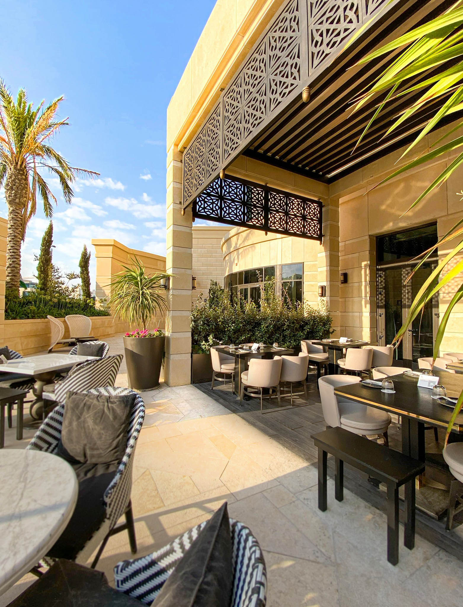 The St. Regis Amman Hotel – Amman, Jordan – Tamara Outdoor Restaurant Seating
