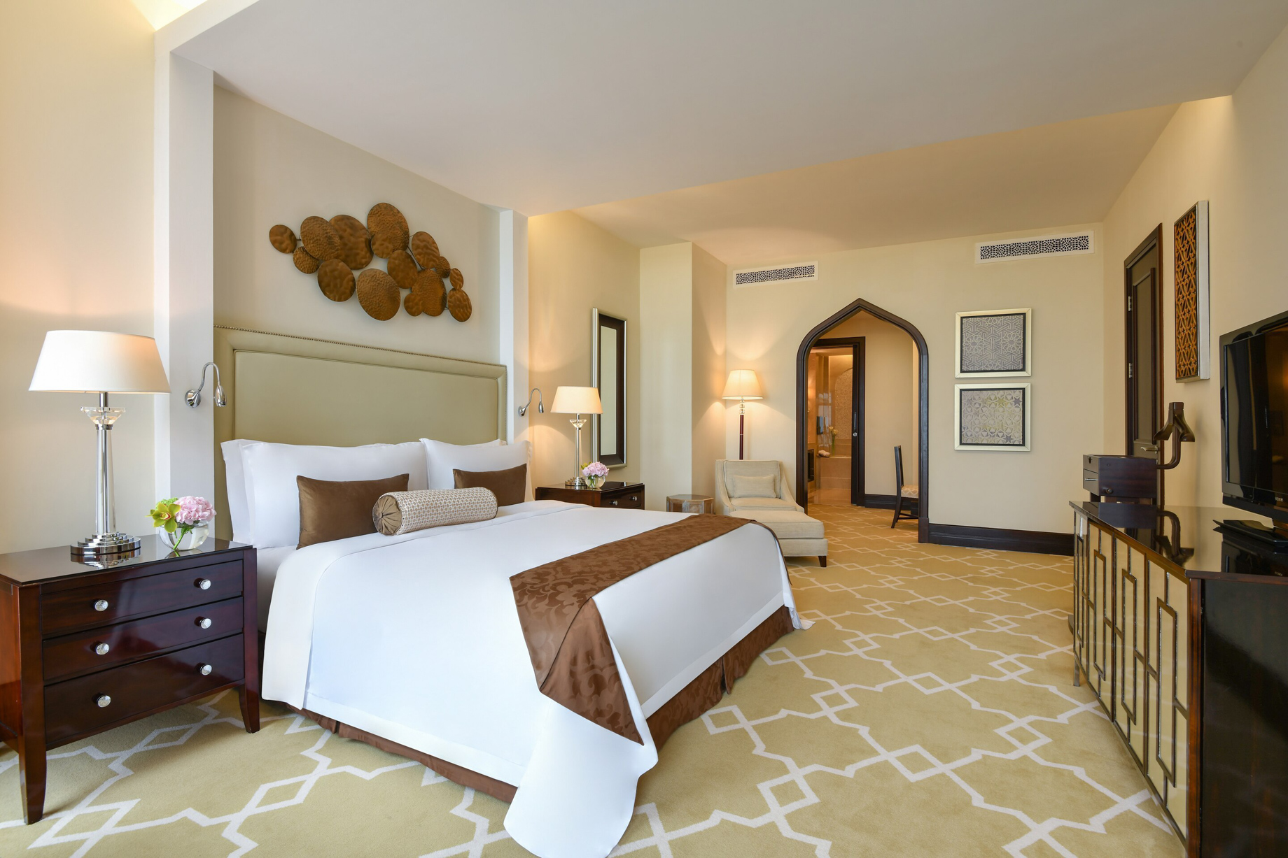 The St. Regis Doha Hotel – Doha, Qatar – John Jacob Suite Bedroom Decor