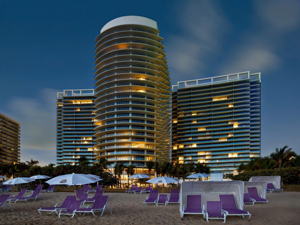 The St. Regis Bal Harbour Resort - Miami Beach, FL, USA - Sunet Tower View