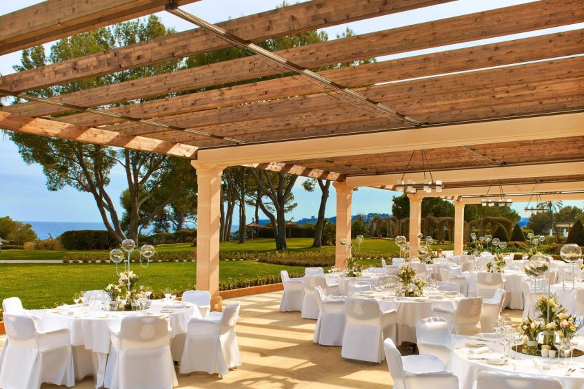 The St. Regis Mardavall Mallorca Resort - Palma de Mallorca, Spain - Ponent White Tables Terrace