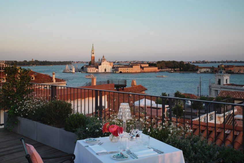 The St. Regis Venice Hotel - Venice, Italy - Terrace Grand Canal View Room Private Outdoor Dining