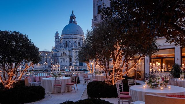 The St. Regis Venice Hotel - Venice, Italy - The Italianate Garden Evening Wedding Setup