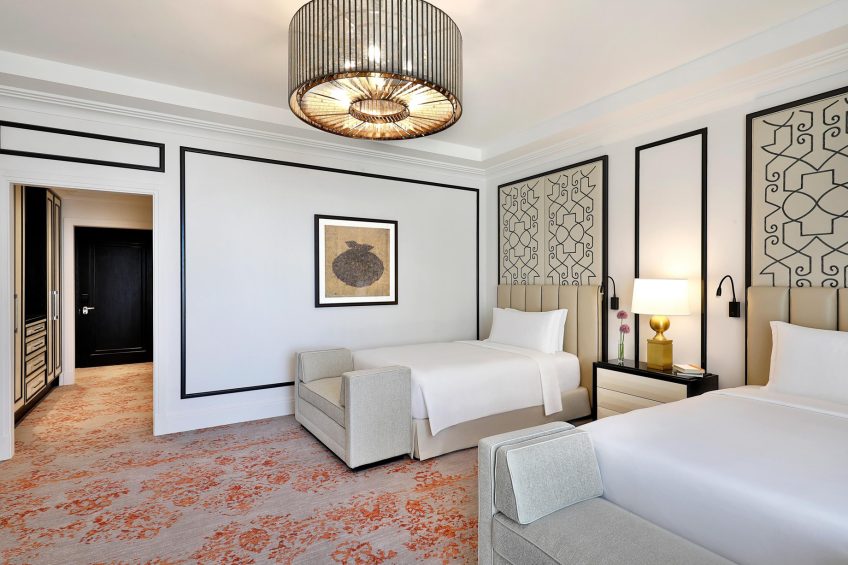 The St. Regis Amman Hotel - Amman, Jordan - Grand Deluxe Guest Room Beds