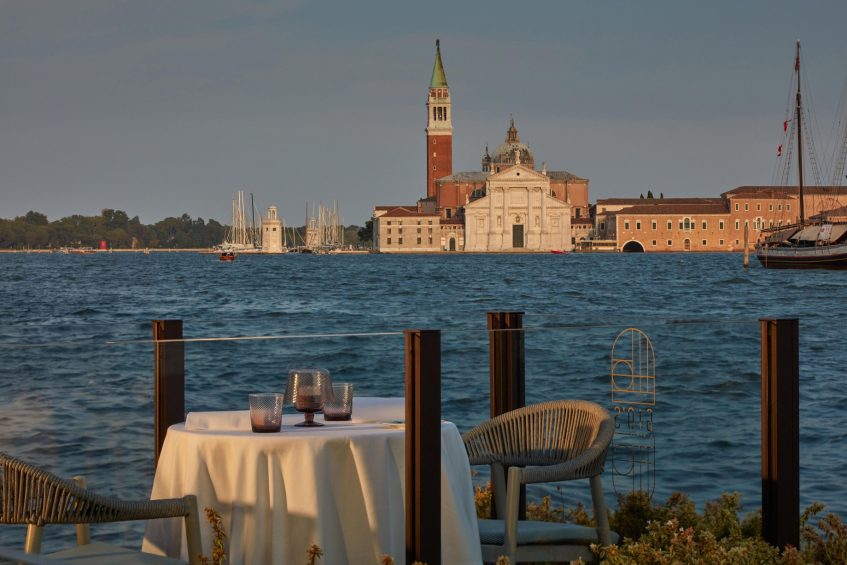 The St. Regis Venice Hotel - Venice, Italy - Gio’s Restaurant Table Water View