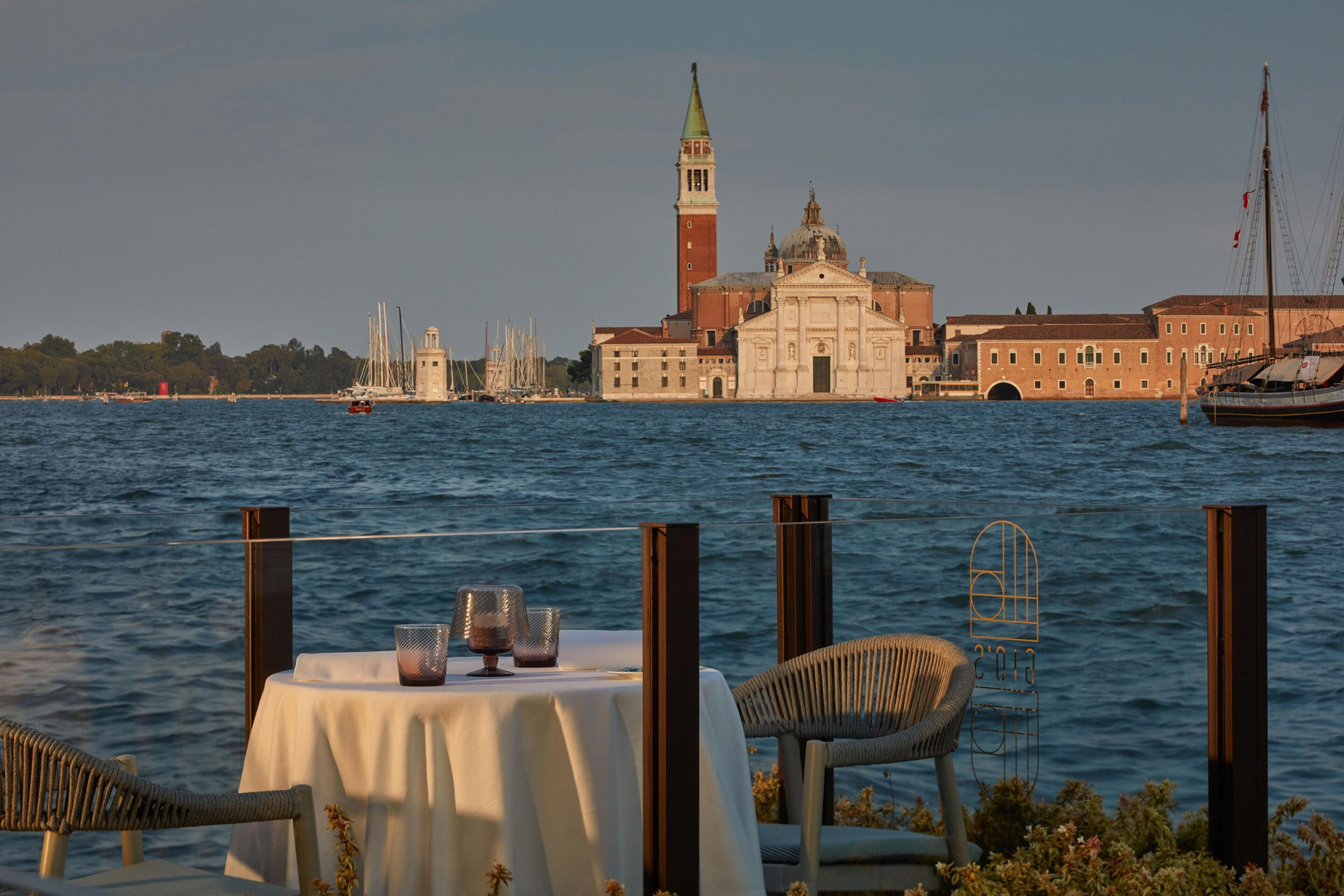 The St. Regis Venice Hotel – Venice, Italy – Gio’s Restaurant Table Water View