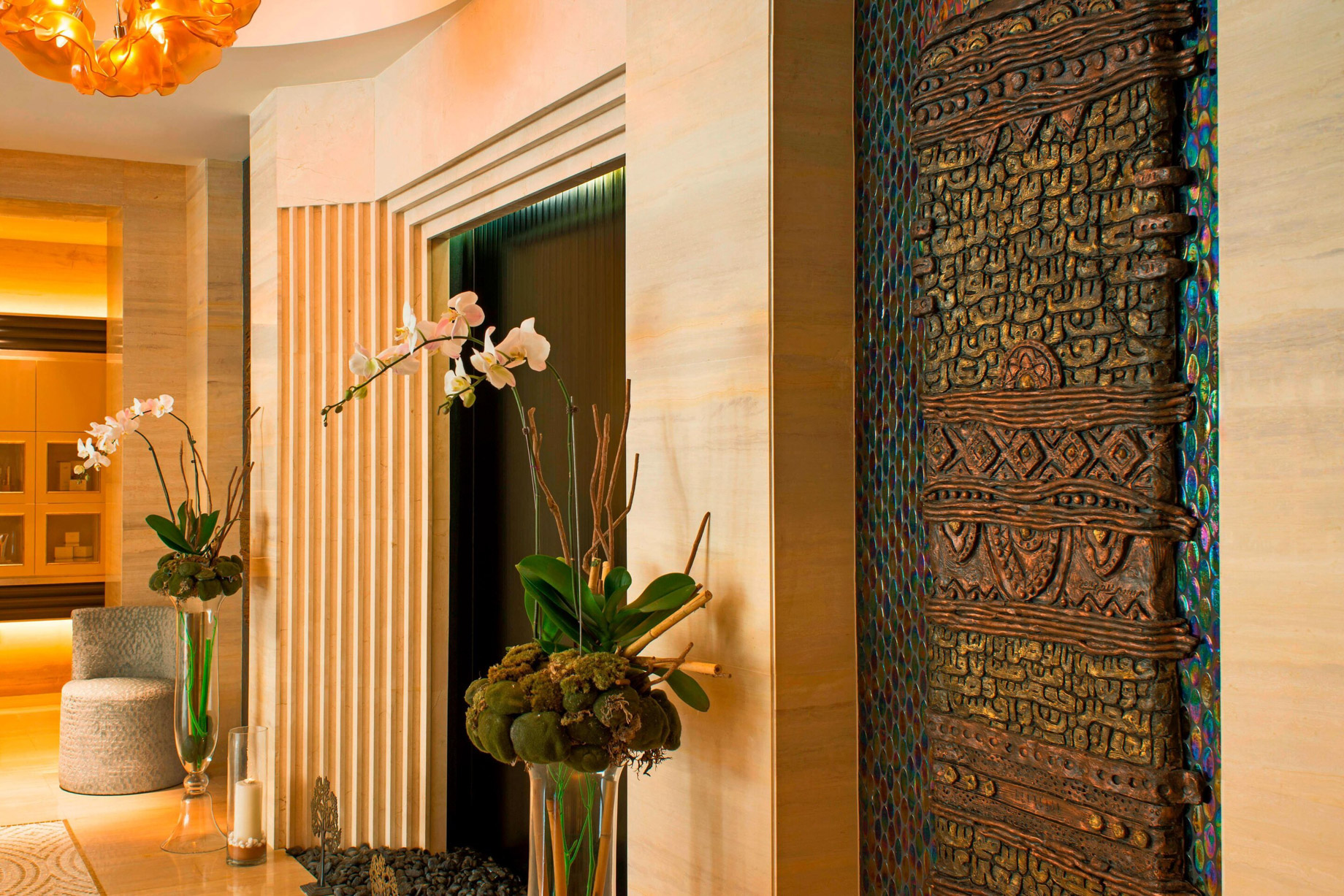 The St. Regis Saadiyat Island Resort – Abu Dhabi, UAE – Iridium Spa Reception Decor