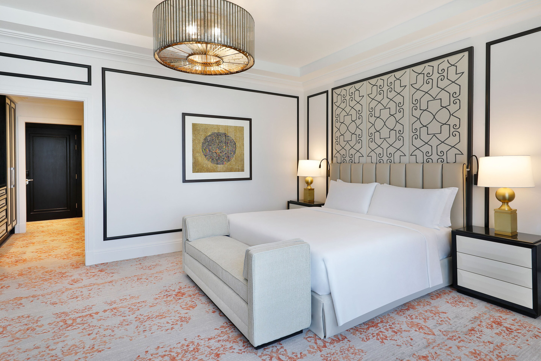 The St. Regis Amman Hotel – Amman, Jordan – King Deluxe Guest Room Bed