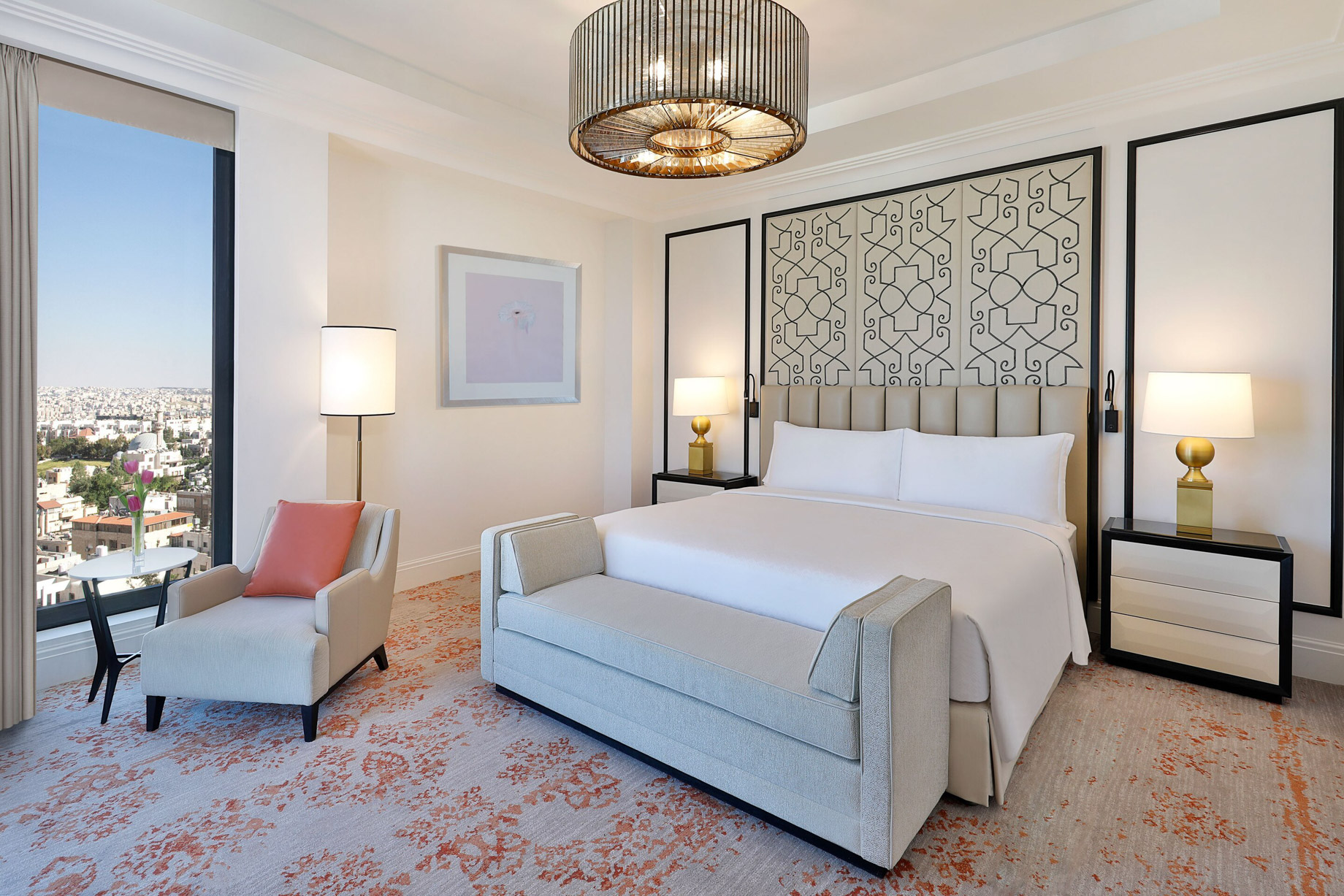 The St. Regis Amman Hotel – Amman, Jordan – King Deluxe Guest Room Decor