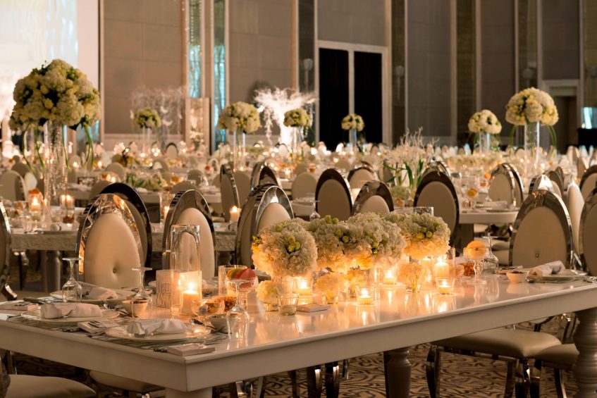 The St. Regis Saadiyat Island Resort - Abu Dhabi, UAE - Wedding Set Up Tables