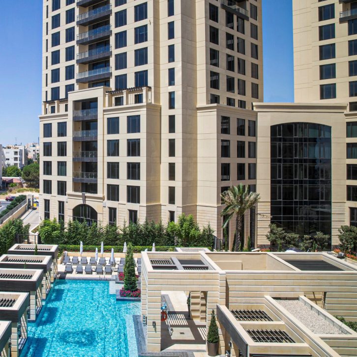 The St. Regis Amman Hotel - Amman, Jordan - Exterior Pool Deck Aerial