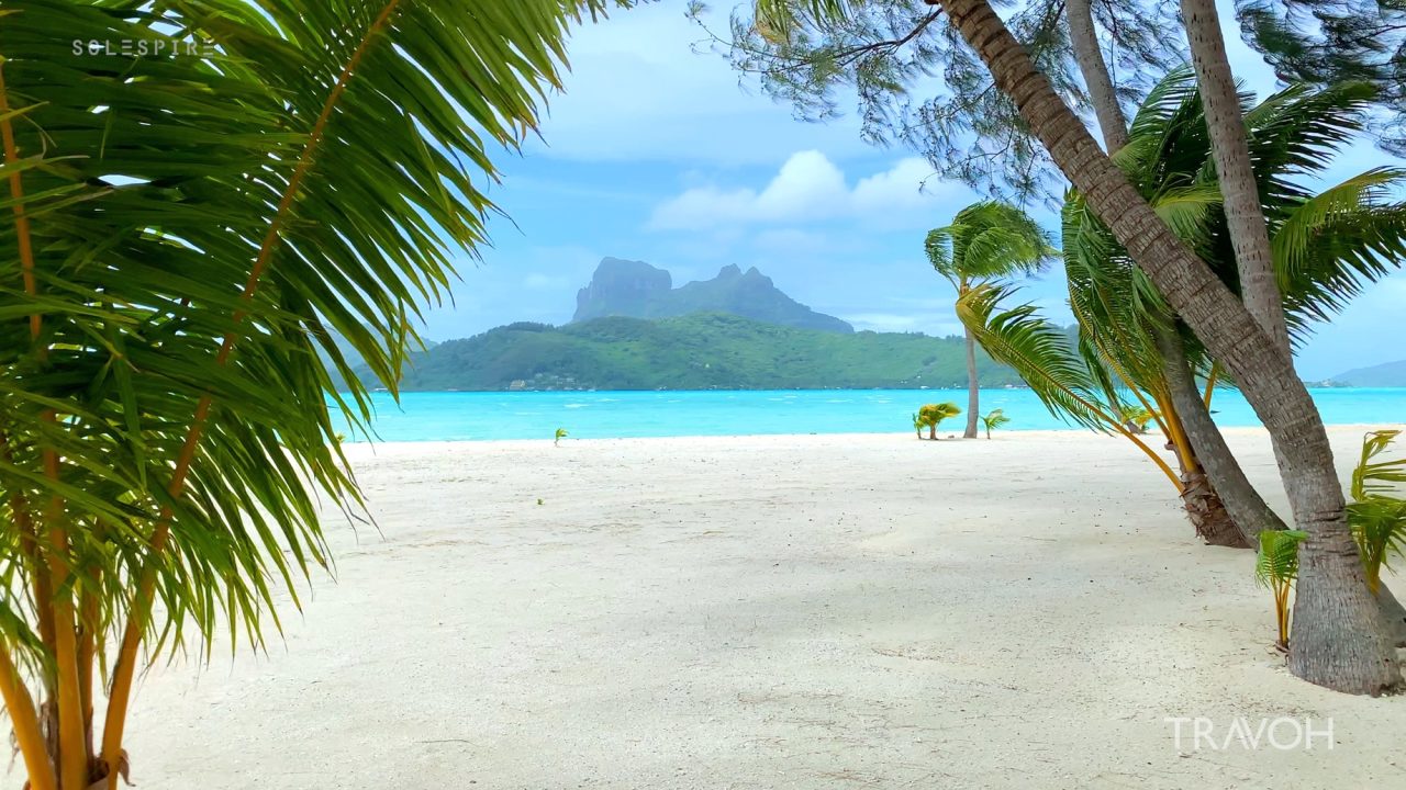 Tropical Windstorm - Natural Sounds - Motu Tane Island - Bora Bora, French Polynesia - 4K Travel Video