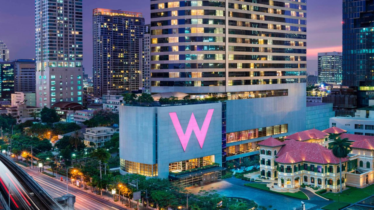 W Bangkok Hotel - Bangkok, Thailand - Hotel Exterior Night