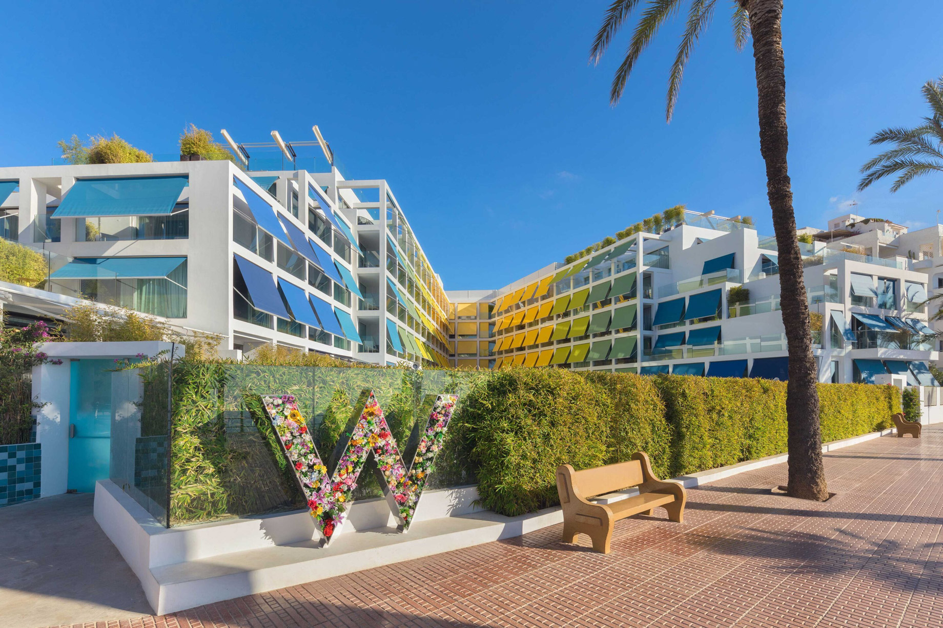 W Ibiza Hotel - Santa Eulalia del Rio, Spain - W Ibiza Boulevard Entrance