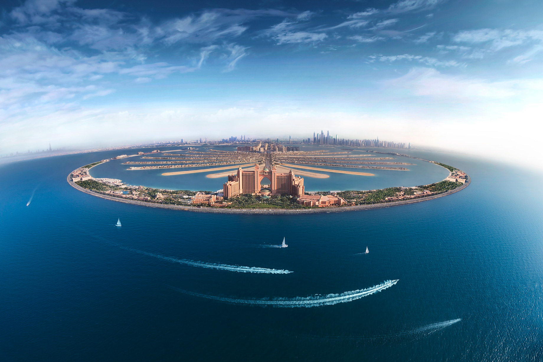 Atlantis The Palm Resort – Crescent Rd, Dubai, UAE – Aerial View