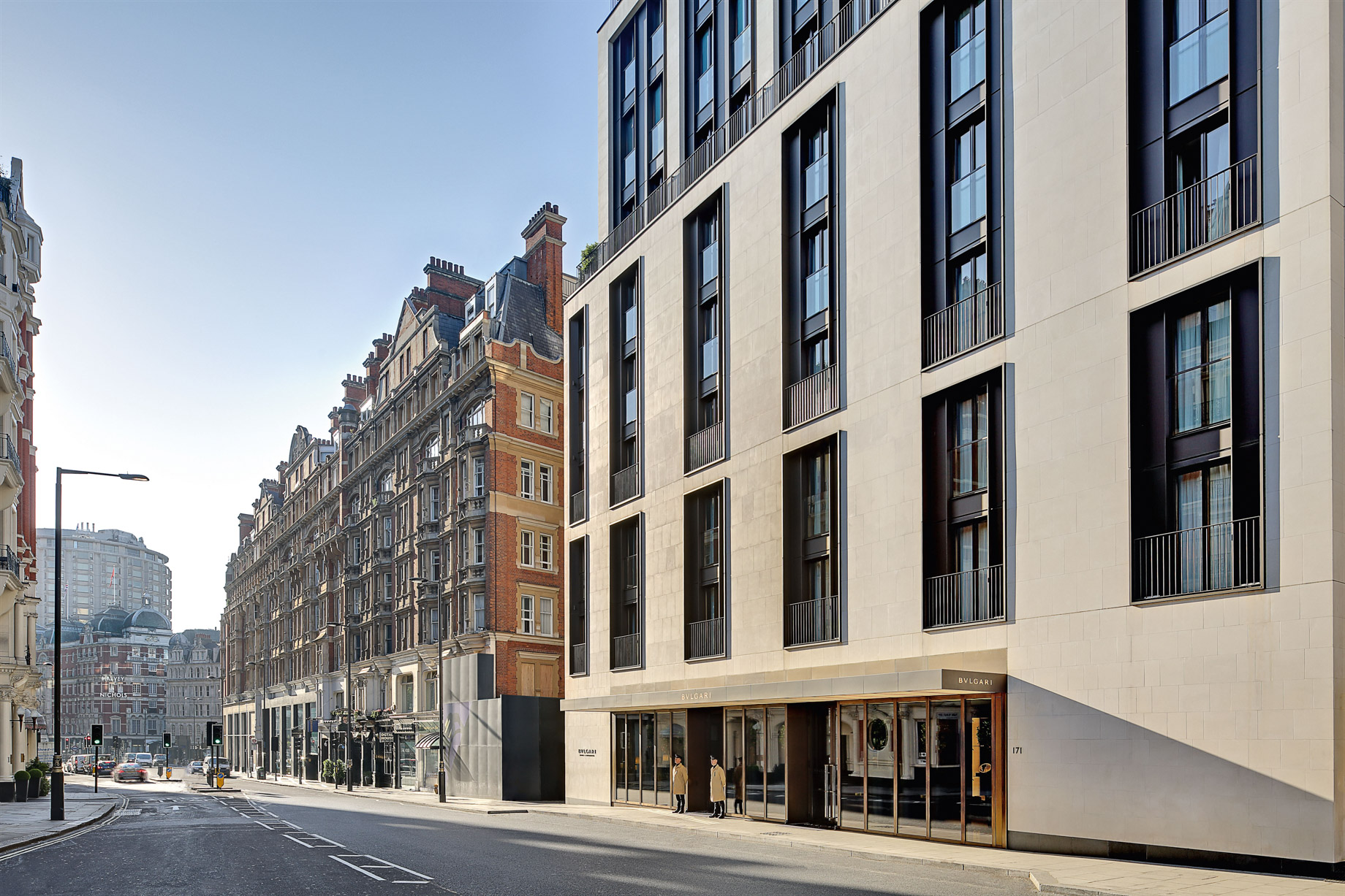 Bvlgari Hotel London – Knightsbridge, London, UK – Hotel Street Facade