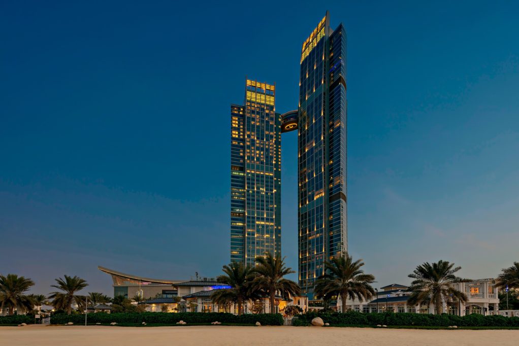 The St. Regis Abu Dhabi Hotel - Abu Dhabi, United Arab Emirates - Dusk Exterior