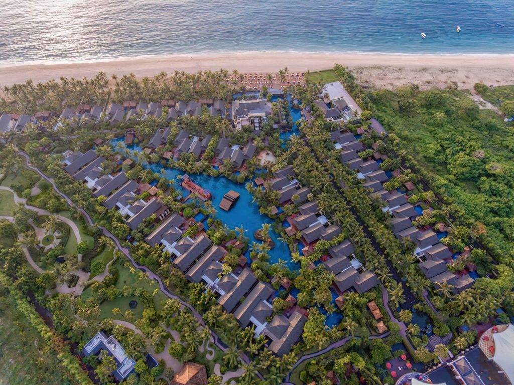 The St. Regis Bali Resort - Bali, Indonesia - Resort Aerial View Sunset