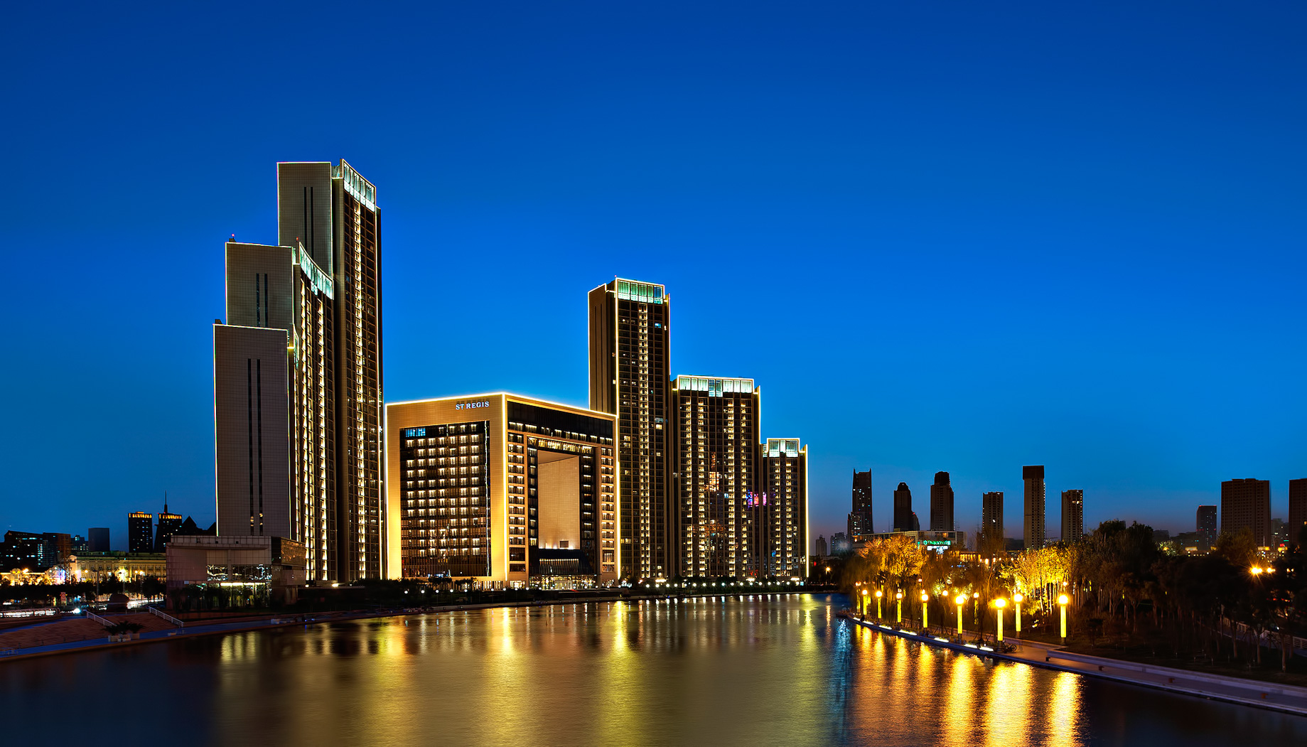 The St. Regis Tianjin Hotel - Tianjin, China - Exterior Night