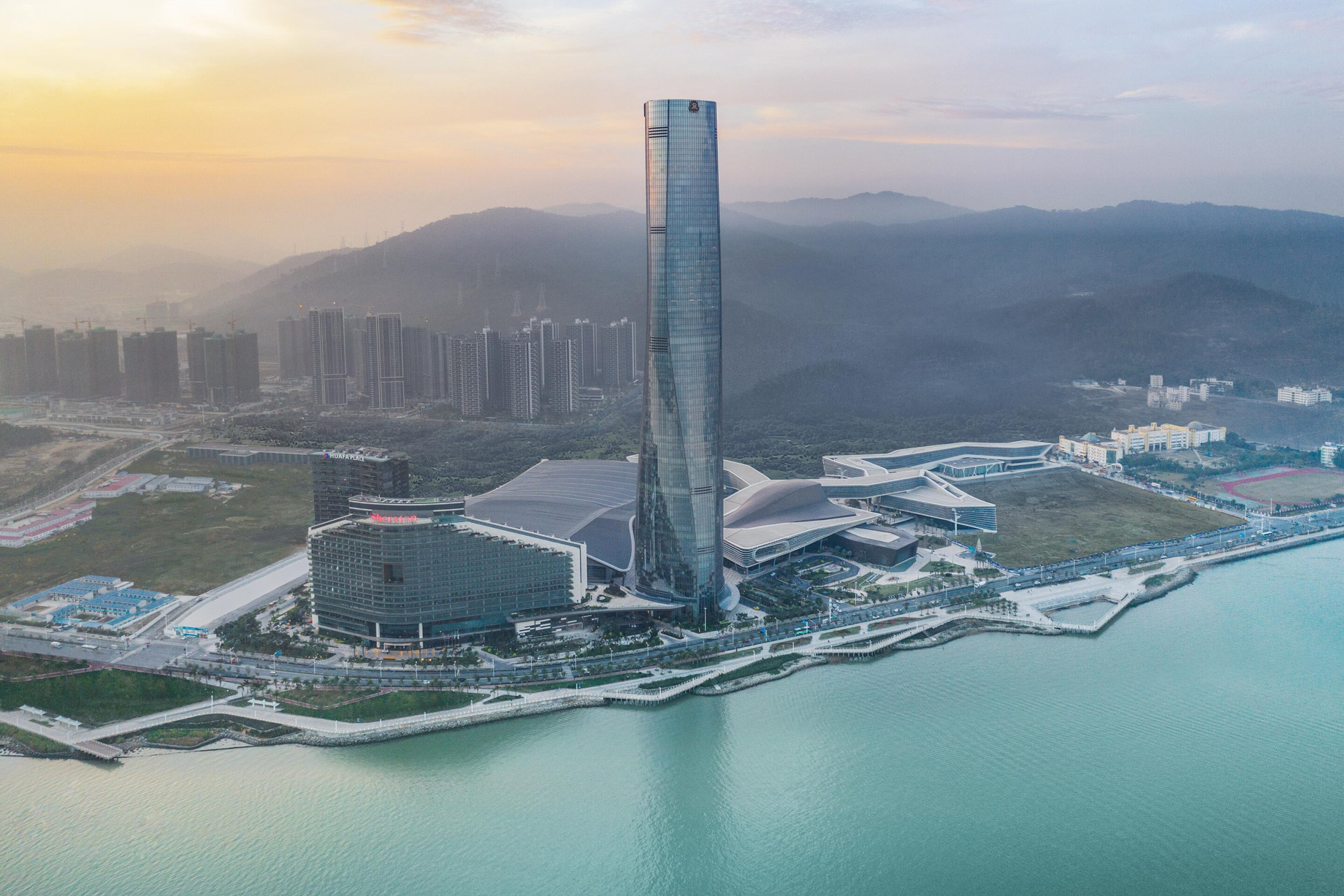 The St. Regis Zhuhai Hotel - Zhuhai, Guangdong, China - Hotel Exterior Aerial