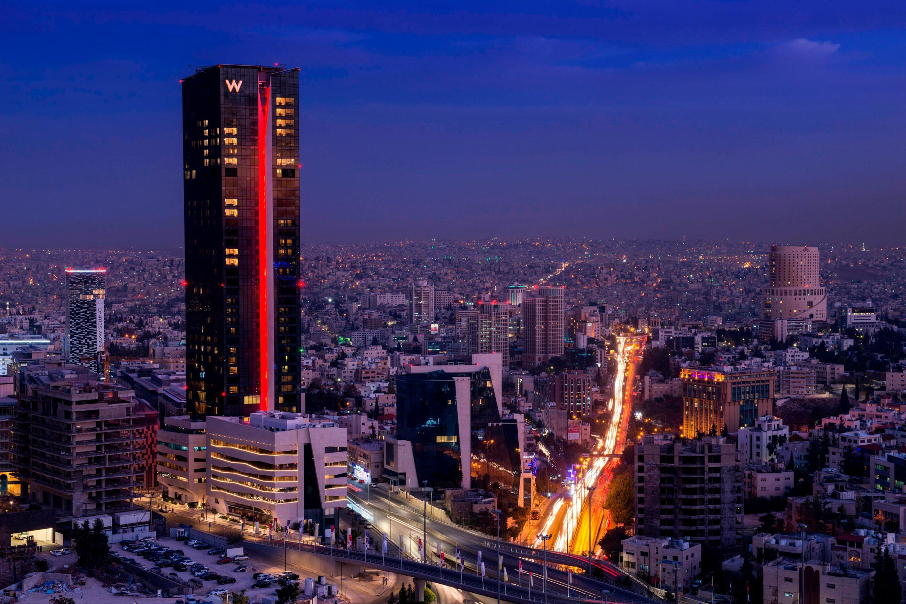 W Amman Hotel – Amman, Jordan – Hotel Exterior Night