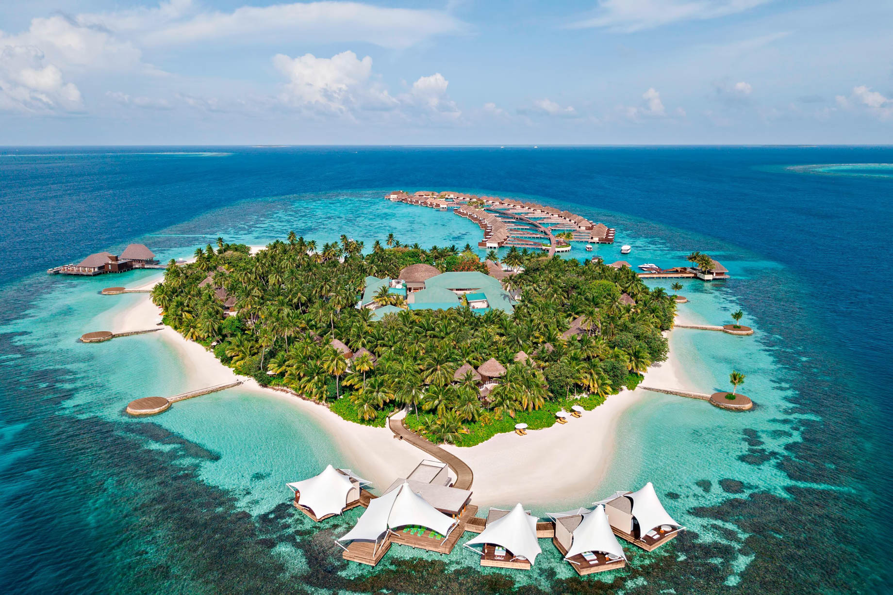 002 – W Maldives Resort – Fesdu Island, Maldives – Private Island Aerial View