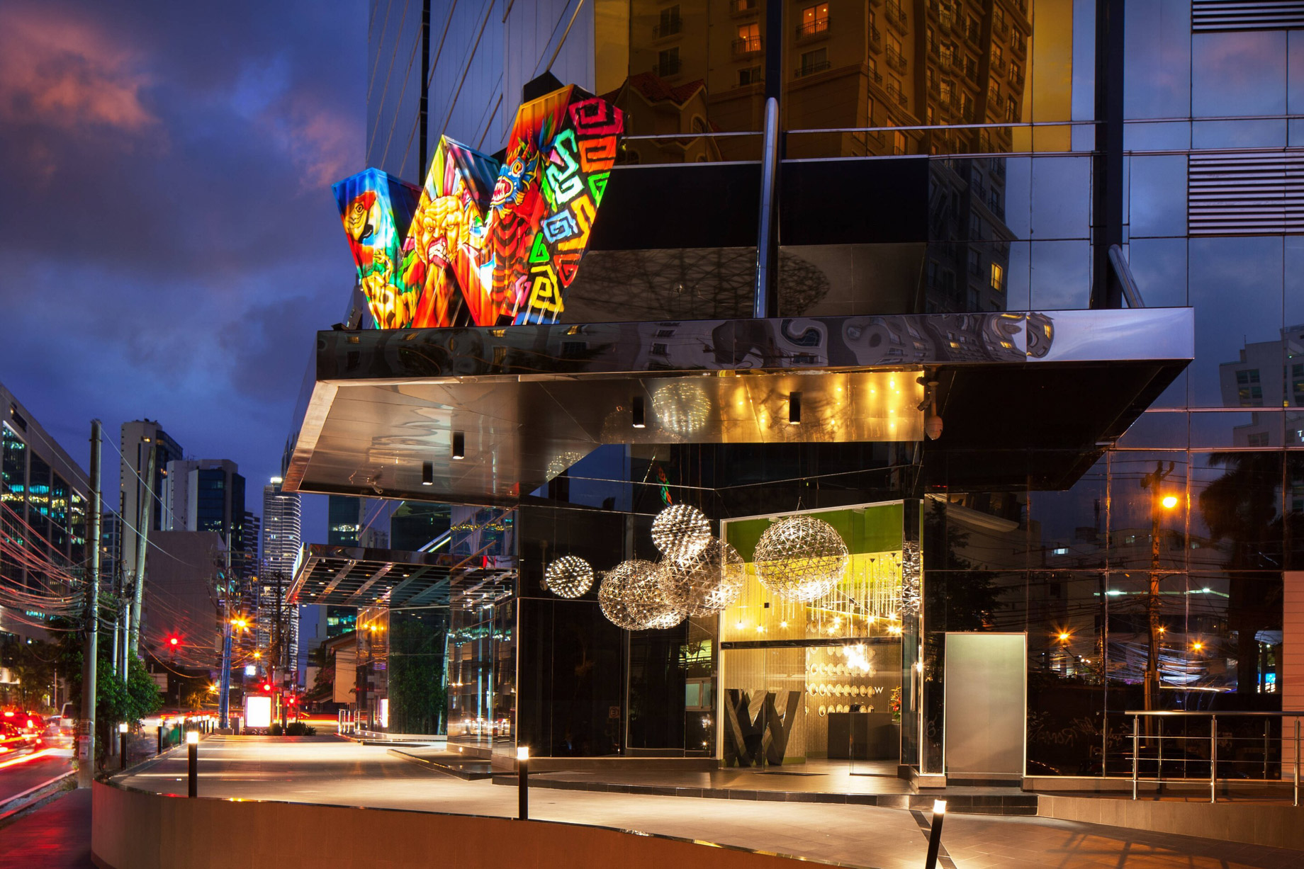 W Panama Hotel – Panama City, Panama – Exterior Entrance