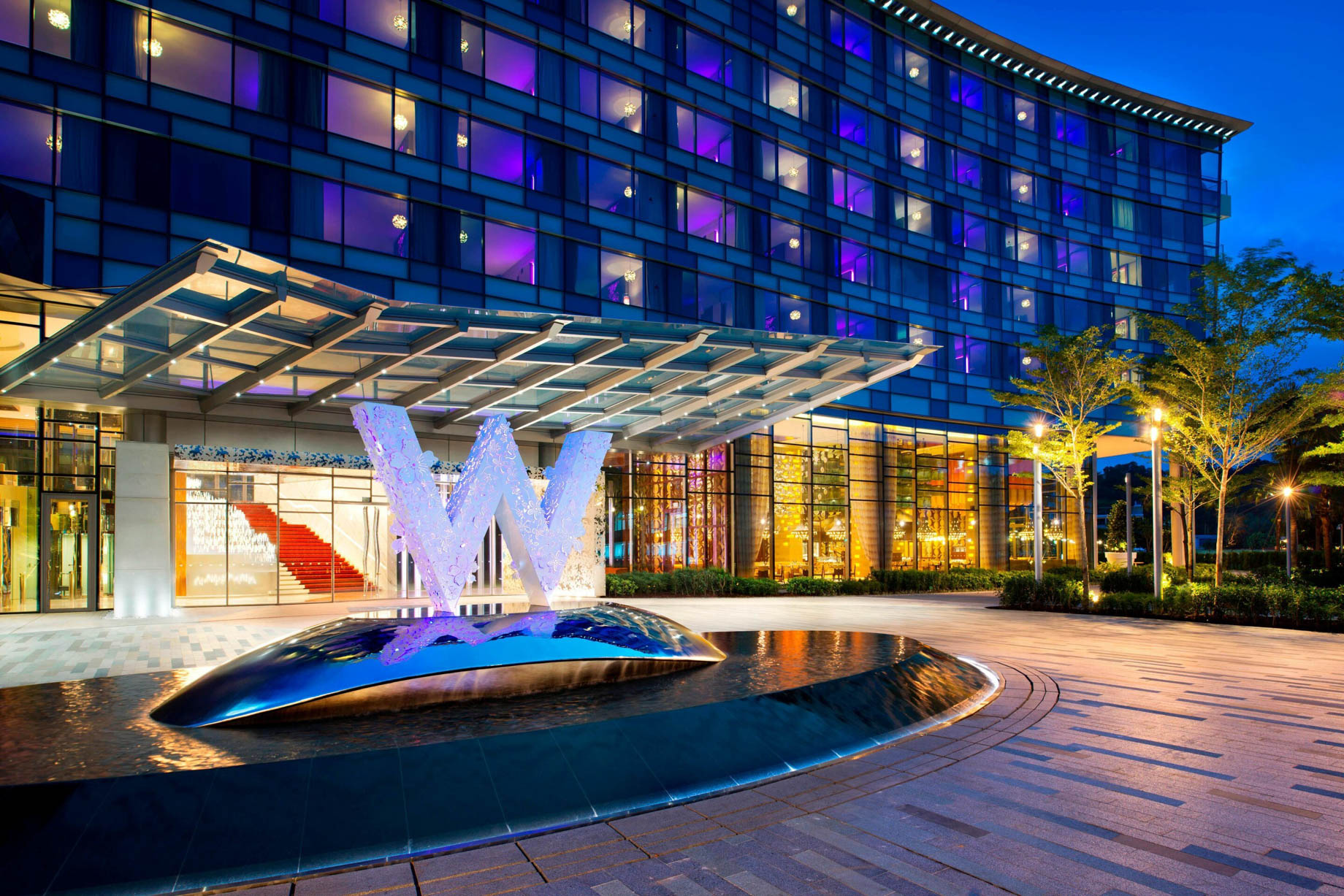 W Singapore Sentosa Cove Hotel – Singapore – Hotel Entrance Sign