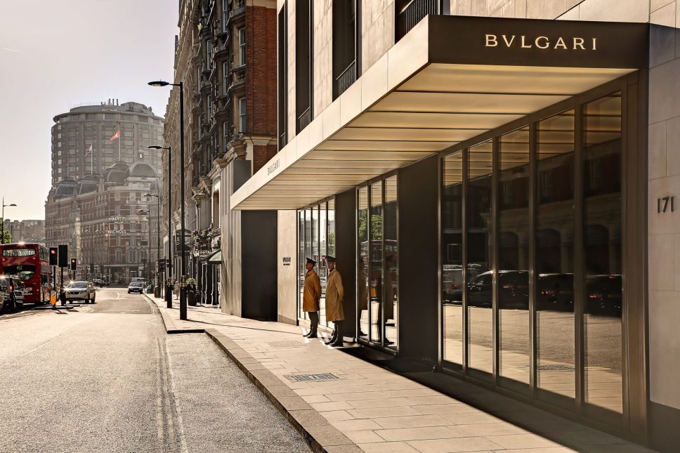 Bvlgari Hotel London - Knightsbridge, London, UK - Hotel Front Entrance