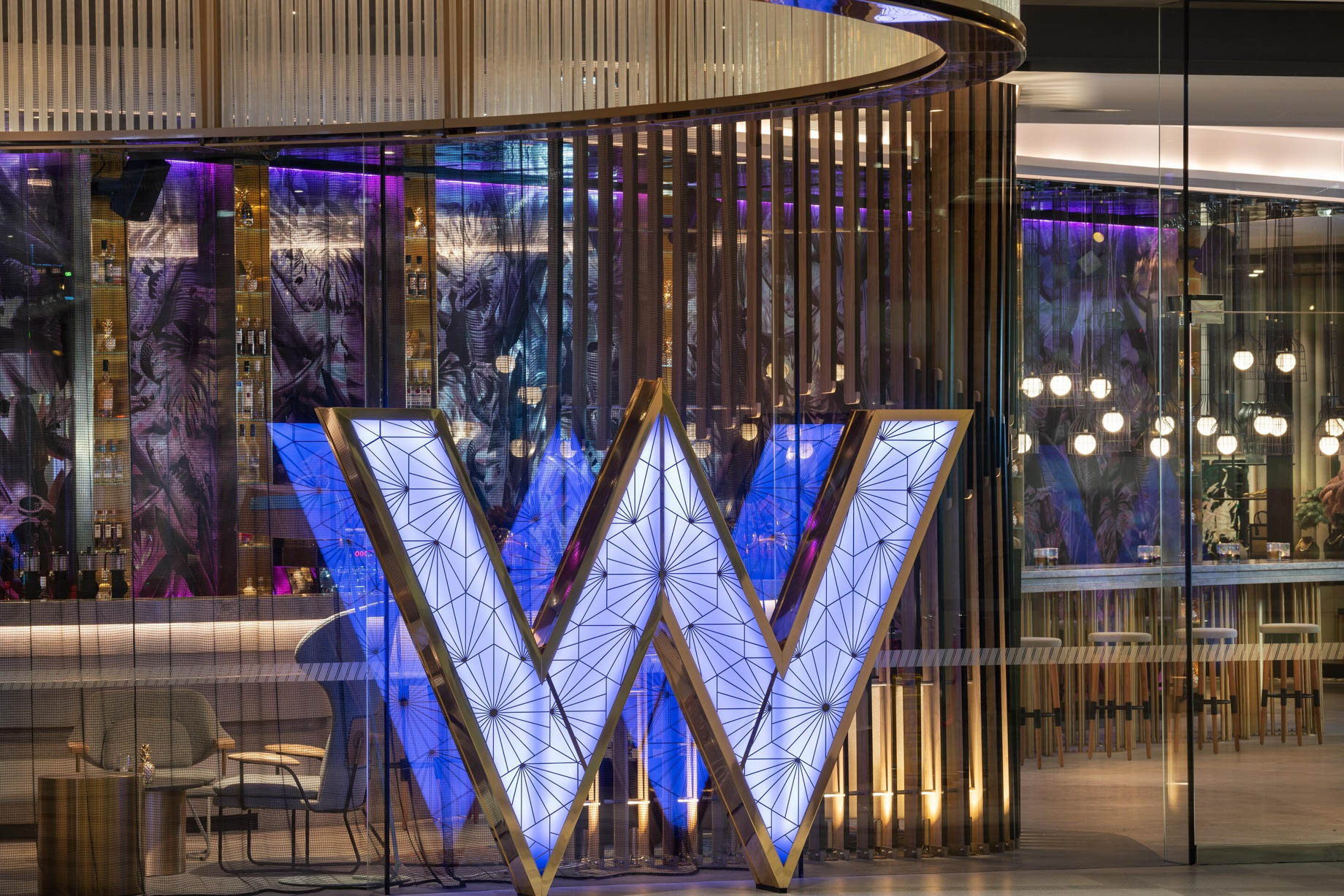 W Brisbane Hotel – Brisbane, Australia – W Sign Entry via George Street