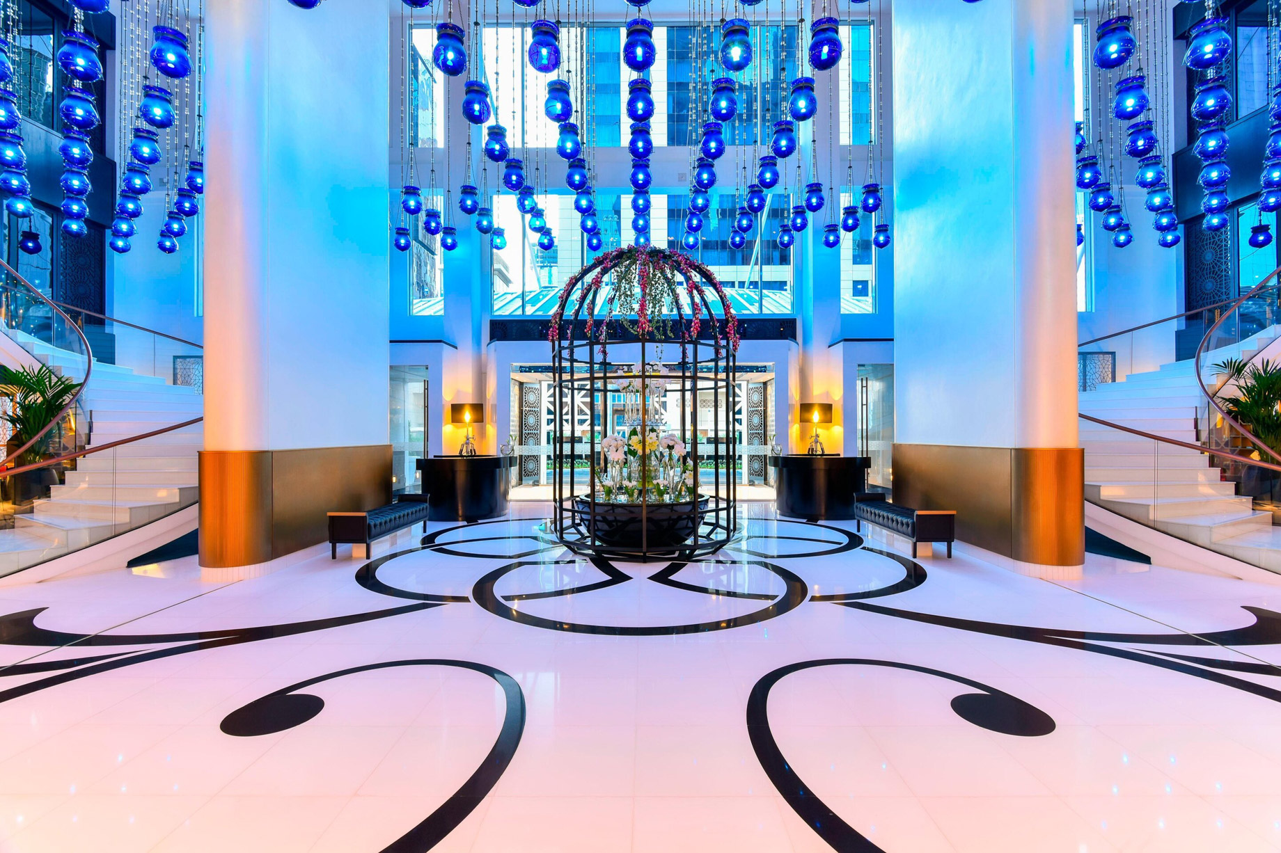 W Doha Hotel – Doha, Qatar – Lobby Front Entrance