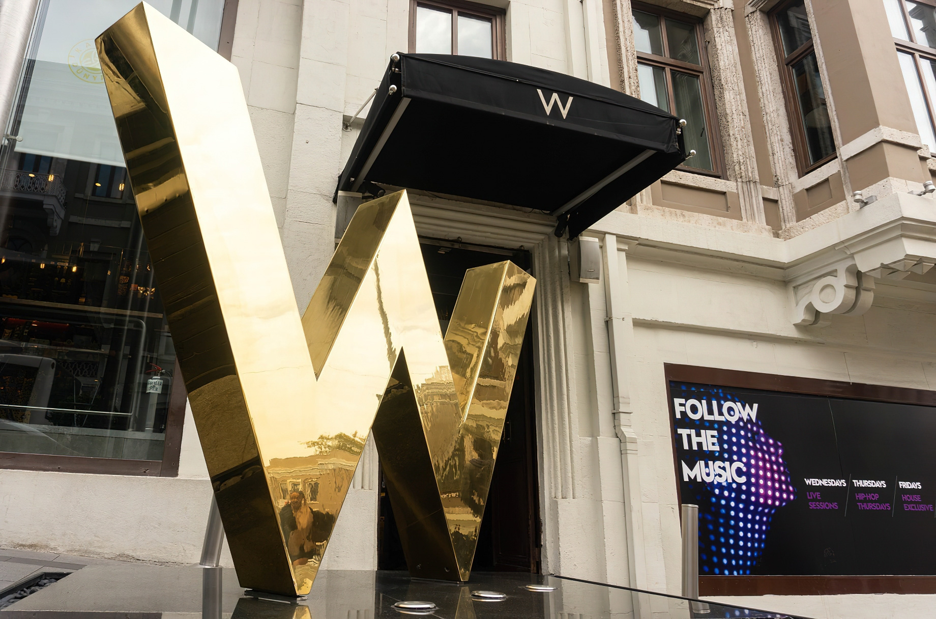 W Istanbul Hotel – Istanbul, Turkey – Exterior Front W Sign