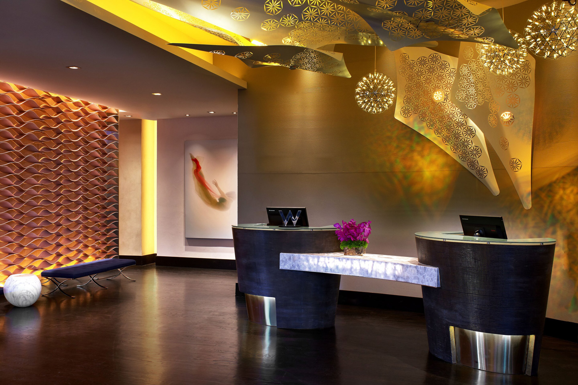 W Los Angeles West Beverly Hills Hotel – Los Angeles, CA, USA – Lobby Front Desk