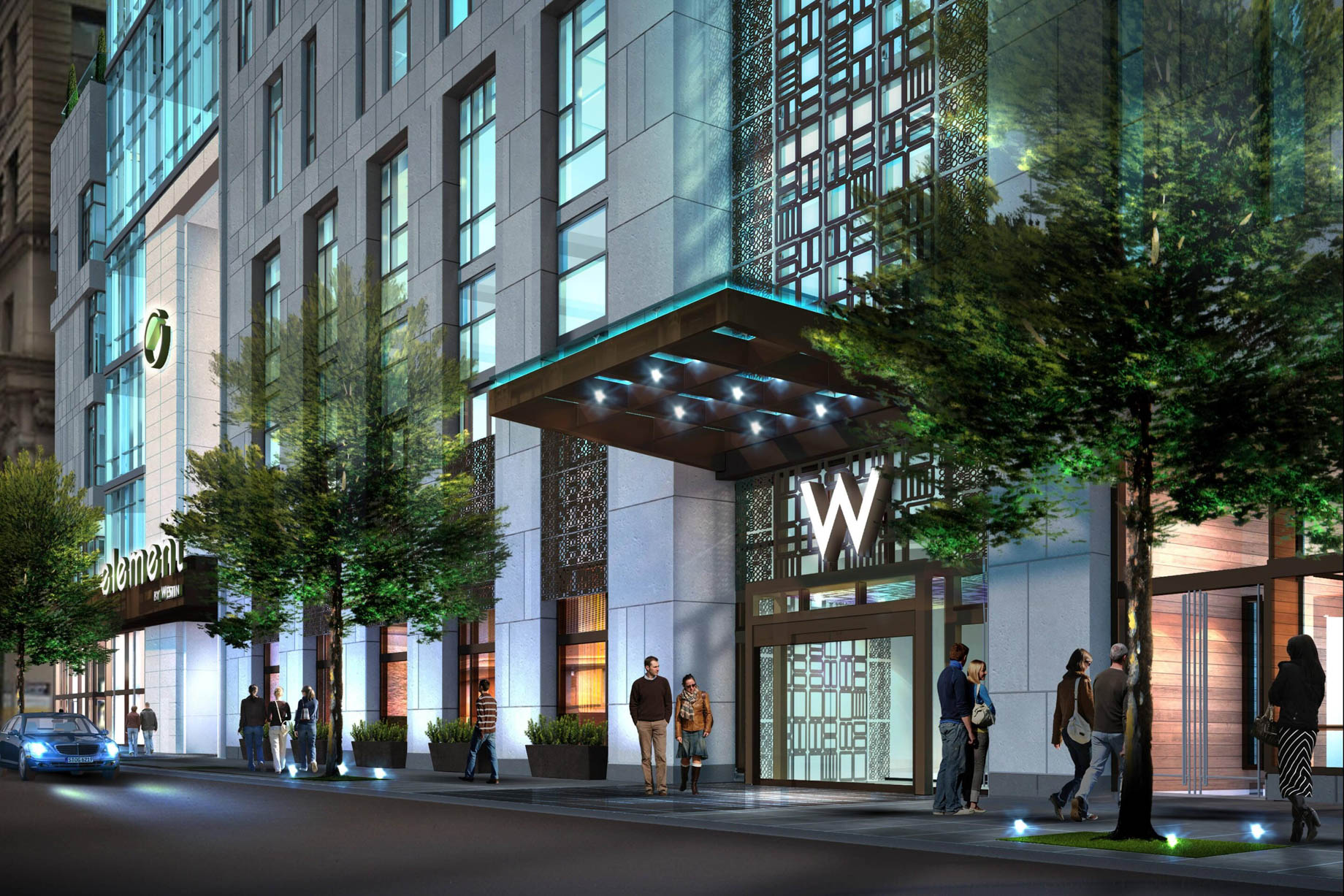 W Philadelphia Hotel – Philadelphia, PA, USA – Exterior Entrance