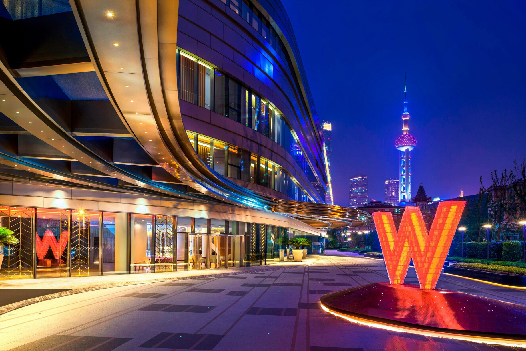 W Shanghai The Bund Hotel – Shanghai, China – Hotel Entrance – TRAVOH