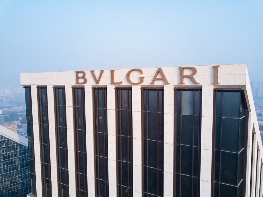 Bvlgari Hotel Beijing - Beijing, China - Hotel Aerial View Sign Logo